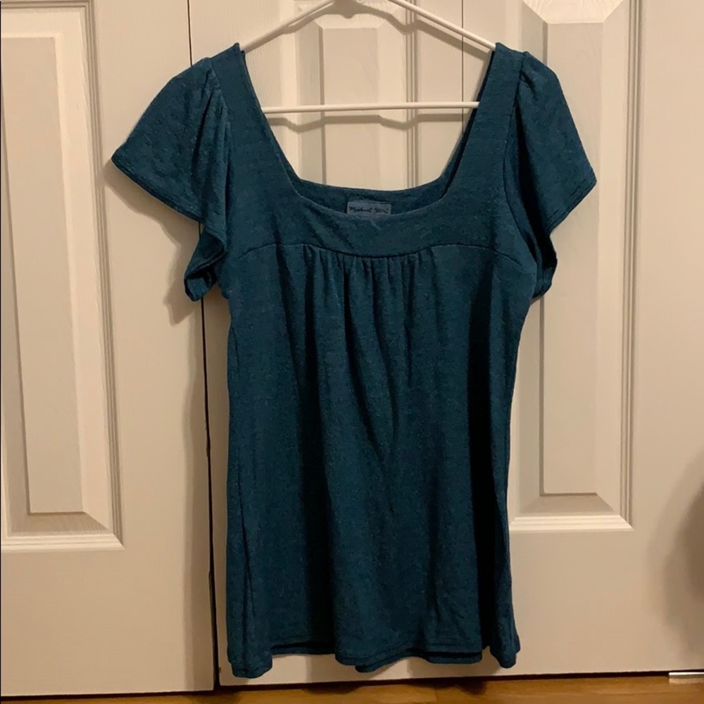 Michael Stars metallic blue tee